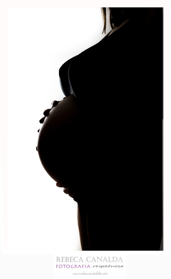 Embarazo fotografia estudio silueta